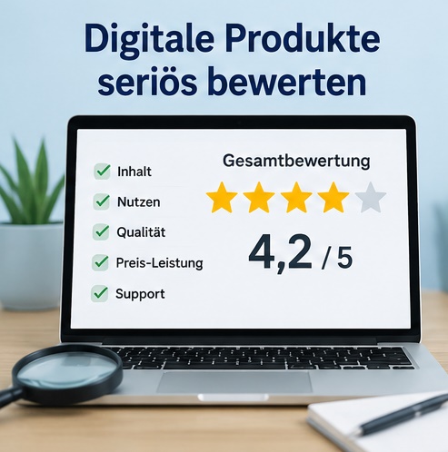 Digitale Produkte seriös bewerten