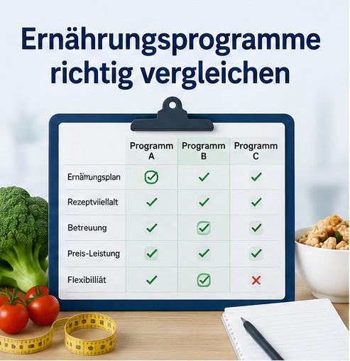 Ernährungsprogramme richtig vergleichen